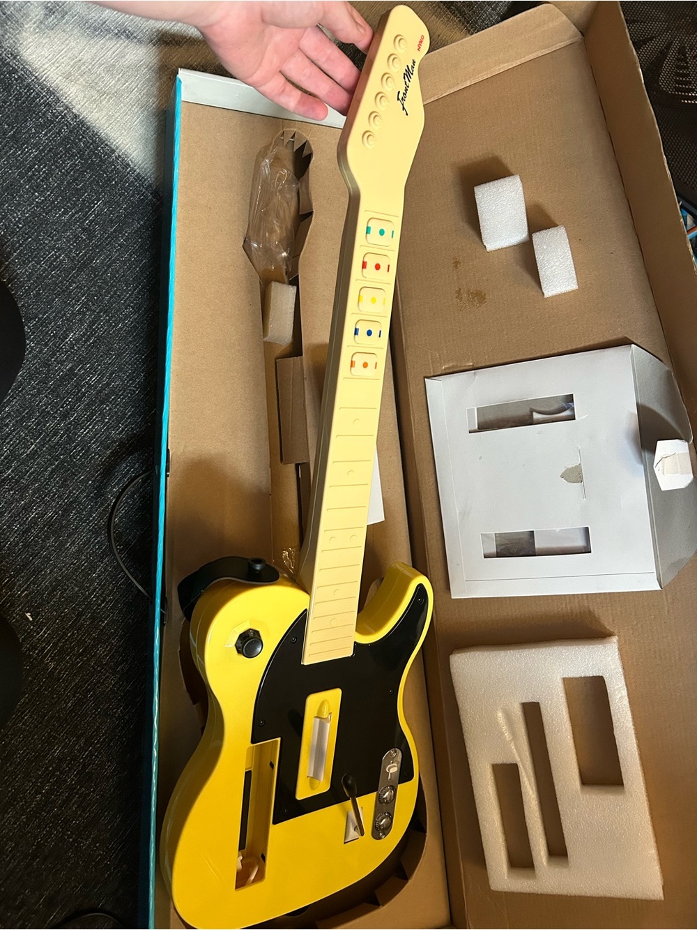 Yellow Guitar Controller for Gaming Front Man nyko